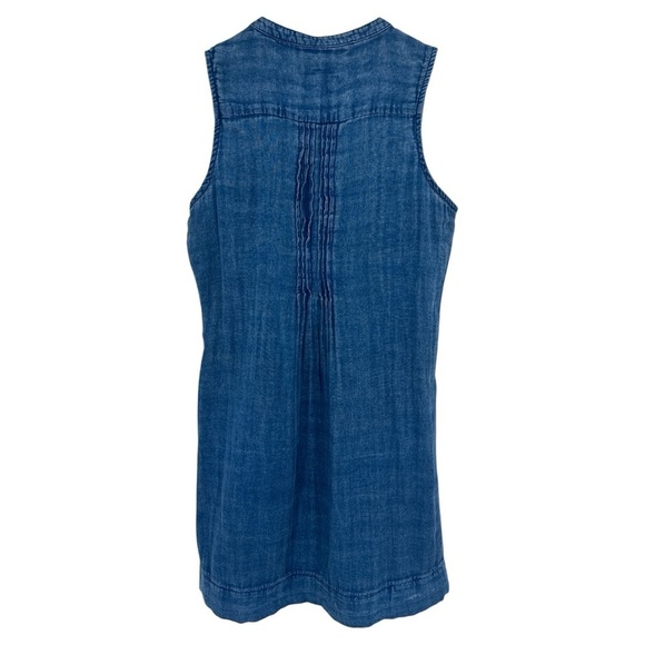 Faherty Isha Basketweave Dress in Indigo Denim Size XS - Picture 6 of 11